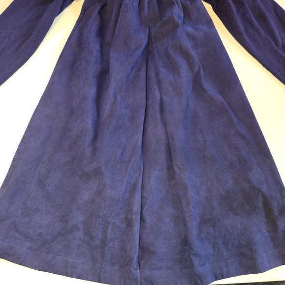 Ciao Ltd. Vintage Royal Purple Sweater Dress with Faux Suede Skirt Size 12‎ - Picture 8 of 12